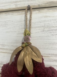 Chunky Yarn Leaf Door/wall hanger