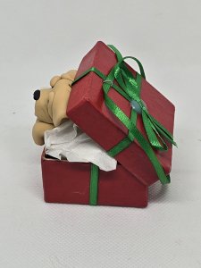 Labrador Retriever Dog Ornament Polymer Clay Gift Box by Bubaloo's Art