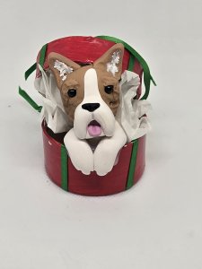 Corgi Dog Gift Box Ornament ~ Bubaloo's Art