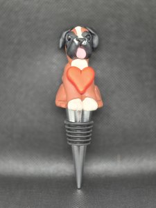 Boxer Dog Wine Bottle Stopper ~ Bubaloo's Art