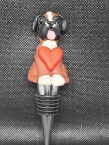 Boxer Dog Wine Bottle Stopper ~ Bubaloo's Art