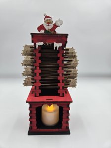 Wooden Santa Chimney ADVENT Calendars ~ Bubaloo's Art