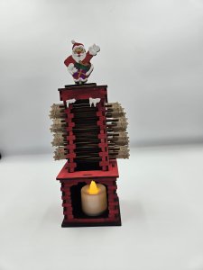 Wooden Santa Chimney ADVENT Calendars ~ Bubaloo's Art
