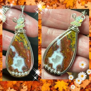 Laguna Crazy Laced Agate Pendant