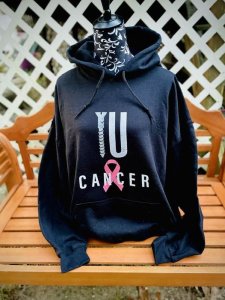 Screw Cancer Hoodie Coed sizing