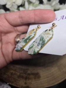 Ocean View Polymer Clay Earrings ~ Bubaloo's Art A30