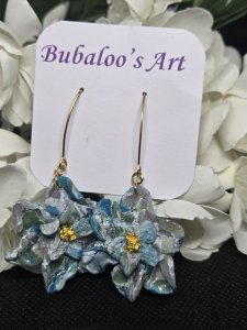 Sea Breeze Polymer Clay Earrings ~ Bubaloo's Art A46