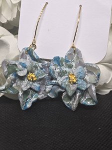Sea Breeze Polymer Clay Earrings ~ Bubaloo's Art A46