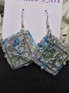 Sea Breeze Polymer Clay Earrings ~ Bubaloo's Art A47