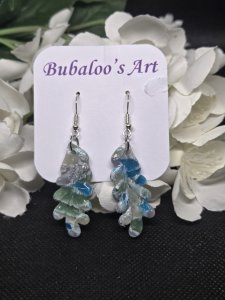 Sea Breeze Polymer Clay Earrings ~ Bubaloo's Art A49