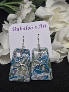 Sea Breeze Polymer Clay Earrings ~ Bubaloo's Art A50