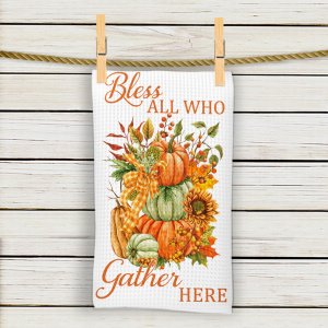 Bless all Who Gather Here Tea Towel