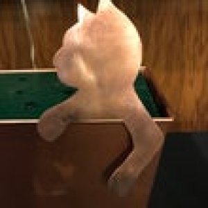 Copper Kitty Cat Shelf Sitter