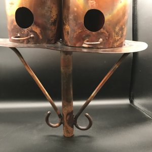Copper Double Birdhouse