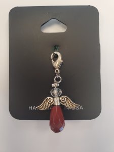 Mookaite Crystal Angel Zipper Pull