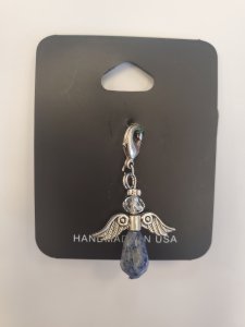 Sodalite Crystal Angel Zipper Pull