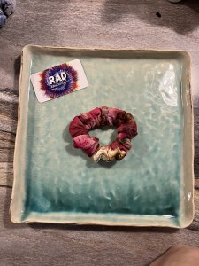 Fall Leaves TieDyed Scrunchie