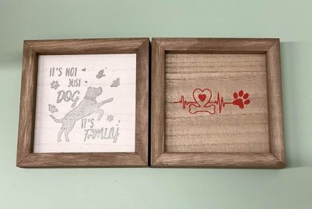 Pit Bull Love Sign 5" x 5"