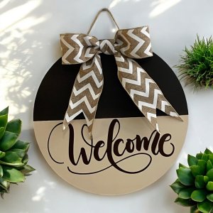 Welcome Sign Door Hanger