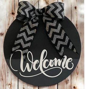 Welcome Sign Door Hanger