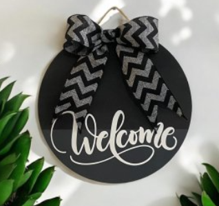 Welcome Sign Door Hanger
