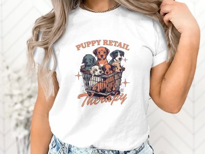 Puppy Retail Therapy T-Shirt