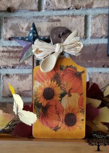 Fall Decorative Mini Wood Cutting Board Handmade
