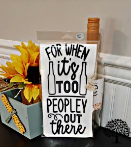 Handmade Canvas Wine Bag, Wine Holder, Funny Design, Gift for Wine Lovers