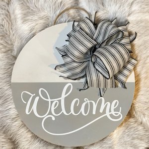 Welcome Sign Door Hanger