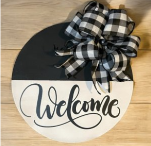 Welcome Sign Door Hanger
