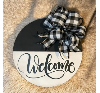 Welcome Sign Door Hanger