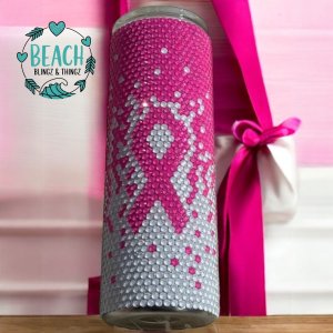 Breast Cancer Awareness Bling Tumblers - Preorder