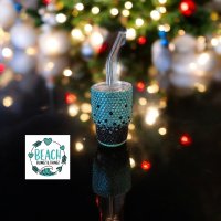 Teal Black Ombre Shot