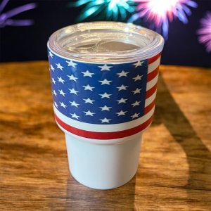 American FLag 3oz Shot Glass