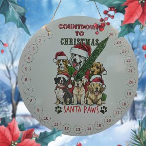 Santa Paws 10” Countdown Calendar