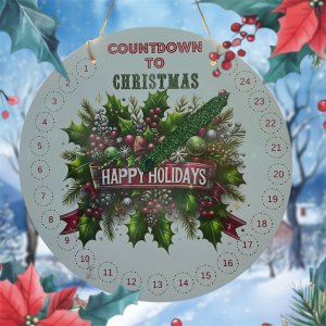 10” Happy Holidays Countdown Calendar
