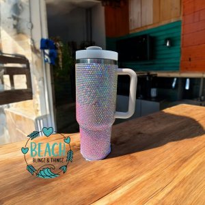 40 oz Bling Tumblers - Variety of Designs, Rhinestone Tumblers, Bedazzled Tumblers, Rhinestone Cups,. Bedazzled Cups, Sparkly Cups, Unique Gift Ideas - Preorder