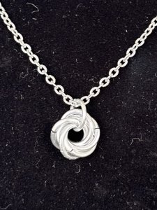 "Love Knot" Sterling Silver Necklace