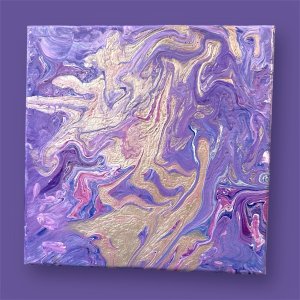 Beautiful one of a kind fluid painting