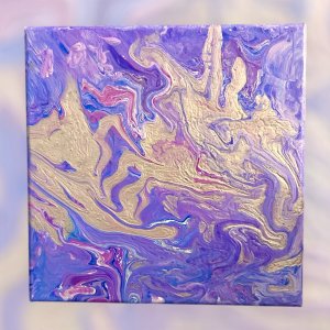Beautiful one of a kind fluid painting