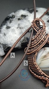 Botswana Copper Wire Wrapped Pendant