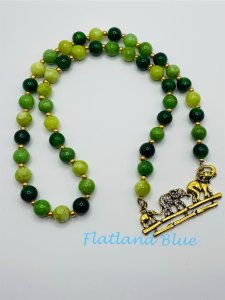 Semiprecious Beaded Elephant Necklace