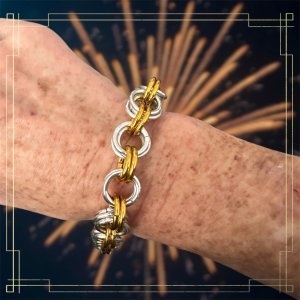 Vibrant Aluminum Jump Ring Bracelet