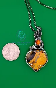 Bumblebee A1 Stainless Steel Wire Wrapped Pendant