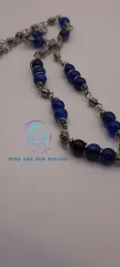 Blue Dragon Vein Beads Set