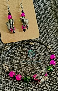 Bufferfly Pink Green Set