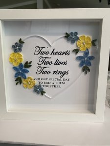 Quilled Heart with Saying