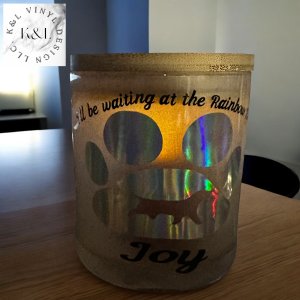 Personalized Memorial Flameless Candle