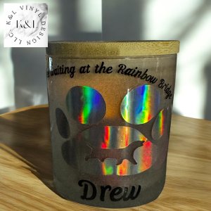 Personalized Memorial Flameless Candle
