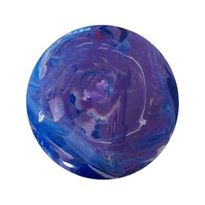 Fluid Pour Art Plate Decor